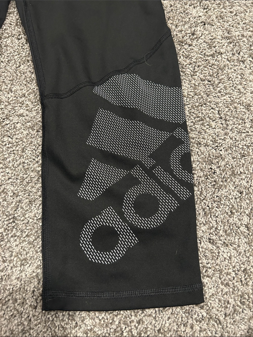 adidas Alphaskin Athletic Leggings with Logo XL - Picture 4 of 5